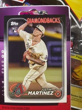 Topps Diamondbacks Baseball Card - Cream, Purple